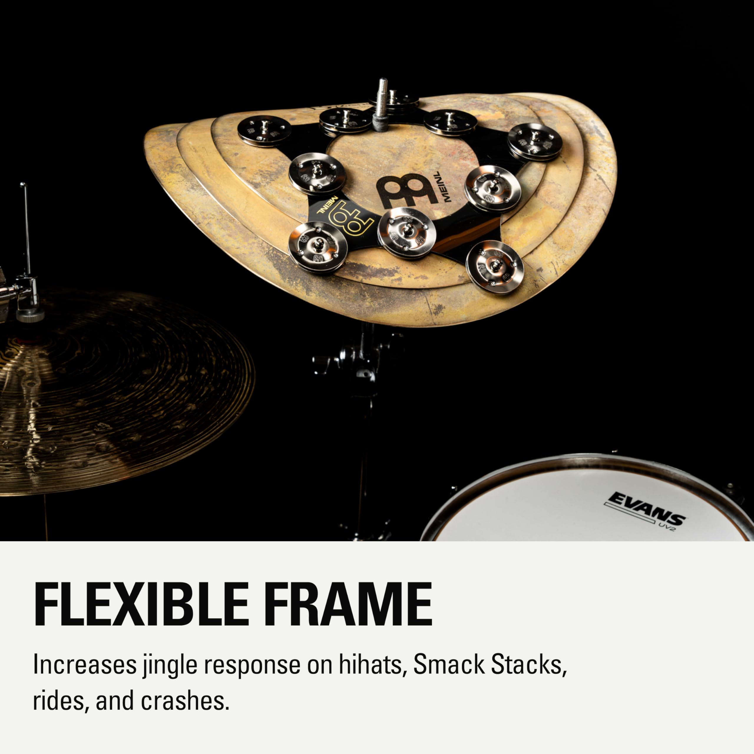 Amazon | MEINL Cymbals マイネル ハイハットタンバリン Super Flex